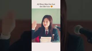 😍All boys likes her but she like him💖 Korean drama shorts viralshorts viral kdrama viralvideo [upl. by Etnaud618]