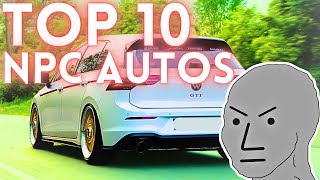 Top 10 NPC Autos die Dorf Ingos kaufen  G Performance [upl. by Phillie976]