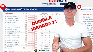 ¡Las Mejores Apuestas para la Jornada 21 de la Quiniela [upl. by Tigirb]