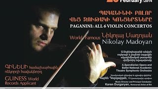 HISTORICAL CONCERT Paganini 6 VIOLIN CONCERTOS in 1 evening by heart [upl. by Conti]