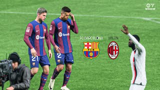 FCB VS MILAN MATCH HIGHLIGHTS [upl. by Leynwad286]