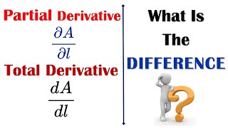 Difference between partial and total derivative  Partial derivative equations  Total derivative [upl. by Bethany]