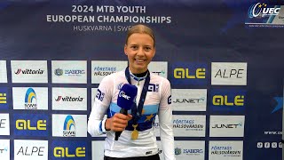 EuroMTBYouth24  Yaëlle Klauser interview [upl. by Pearson842]