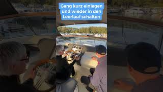 FrauenSkippertraining an der Müritz mit Skipper Jörg auf einer Motoryacht [upl. by Tekcirc]