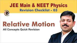 Relative Motion  Revision Checklist 03 for JEE Main amp NEET Physics [upl. by Jana730]