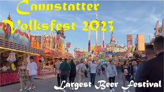 Cannstatter Volksfest 2023  Stuttgart  Wasen  Germany Beer Festival 2023 [upl. by Afra]