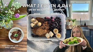 WHAT I EAT IN A DAY to lose weight and gain muscle  easy amp healthy meals breakfast meal prep ideas [upl. by Ecnarret]