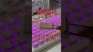 젤리일까 PBT일까 핑크 푸딩 키캡 feat 키캡 디자인 키캡 keycaps [upl. by Hoehne]