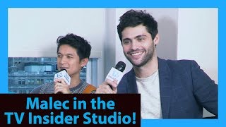 Shadowhunters Harry Shum Jr amp Matthew Daddario  TV Insider [upl. by Nivart]