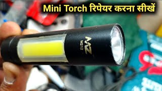 how to fix a mini torch  mini flashlight repair [upl. by Norda]