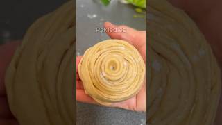 Lachha Paratha Technique shorts youtubeshorts pakladieslachhaparatha food [upl. by Nasas]