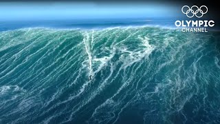 Are these the largest Waves ever surfed  Nazare 2020 The Beast Awakens [upl. by Akinek]