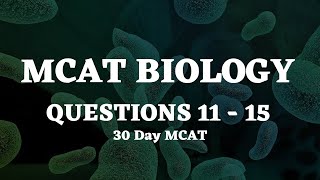 30 Day MCAT Biology Questions 1115 [upl. by Ydur]