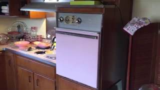 Vintage Pink Kitchen 1960s Frigidaire Cookmaster Imperial [upl. by Snowber]