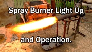 Oil Burner Lighting demo and Setup for heater and furnace applications [upl. by Parrott]