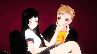 ⌈ MMD X Self ⌋ XOXO  Kiss amp Hug   Niddy X Umeji  2 ⟪ Yandere Simulator ⟫ [upl. by Cindee]