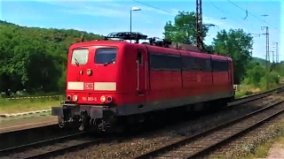 Spessart Rampe Laufach Heigenbrücken Schubdienst Spessartrampe BR151 BR185  2572016 1080p Full HD [upl. by Assirt]