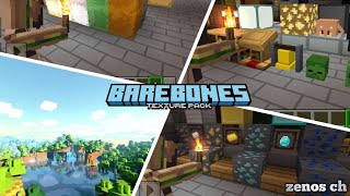 Bare bones 120121  texture pack For Minecraft MCPE [upl. by Desiri]