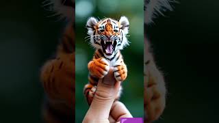 The tiger is growling he was angry 😠😡 cute animals [upl. by Rogerg12]