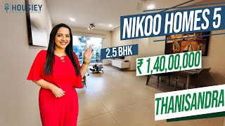 Bhartiya City Nikoo Homes 5  25 BHK Sample Flat Tour  Bhartiya City Thanisandra Bangalore [upl. by Rahs]