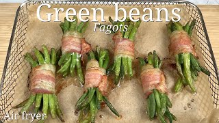 Green bean bundles Air fryer  Fagots de haricot [upl. by Theressa224]