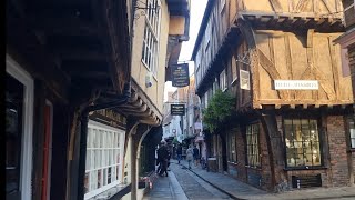 The Shambles Medieval Shopping Street York [upl. by Elvie]