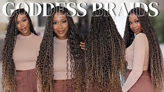 Braid My Hair With Me BOHO GODDESS BOX BRAIDS Tutorial for Beginners Learn How To Braid Like a Pro [upl. by Atinuahs]