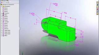 Demo SolidWorks  Dimxpert [upl. by Pia]