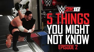 WWE 2K18  5 Things You MIGHT Not Know 2 Crazy OMG Combo Exclusive RunIn Cutscenes amp More [upl. by Inahc]