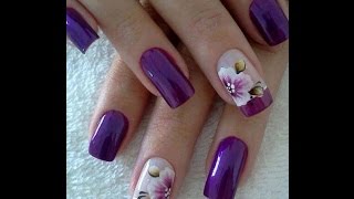 BONITAS UÑAS DECORADAS CON FLORES [upl. by Lamraj]