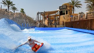 wipeout flowrider Wild wadi water park Dubai [upl. by Zinn]