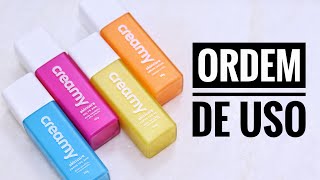 Ordem de uso Creamy Ácido Glicólico Ácido Mandélico Ácido Lático e Vitamina C Skincare [upl. by Brig]