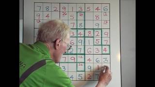 Sudoku Tutorial 22 More 3X3 hints [upl. by Robbin680]