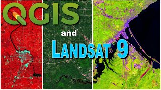 Landsat 9 Image Display with QGIS [upl. by Ettevol]