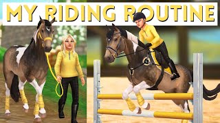 My Riding Routine for Jumping  Star Stable Realistic Roleplay [upl. by Echo]