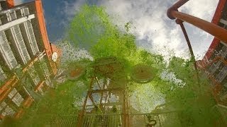 Mass sliming in the Lagoon Pool at the Nickelodeon Suites Resort [upl. by Judas]