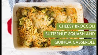 Cheesy Broccoli Butternut Squash and Quinoa Casserole  Inspiralized [upl. by Nairde]