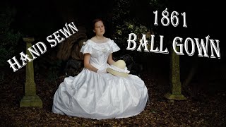 Sewing an 1861 Ball Gown by Hand [upl. by Garek]