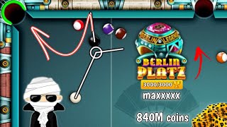 Berlin trophy Maxxed 🏆  840 million coins  8 ball pool  unknown gamer 8bp [upl. by Ariaek287]