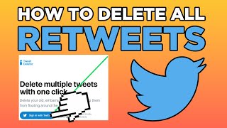 How To Delete All Retweets On Twitter 2024 [upl. by Neelram]