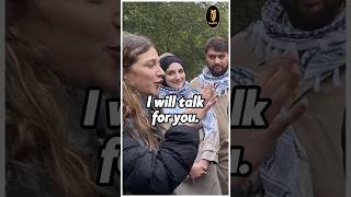 Christian Woman Defends Muslim Against Heckler  Mansur  Speakers Corner [upl. by Bandler]