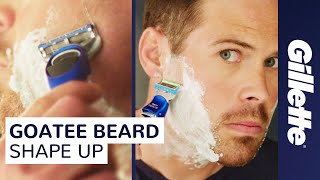 How to Trim Your Goatee at Home  Gillette Shorts [upl. by Maharba]