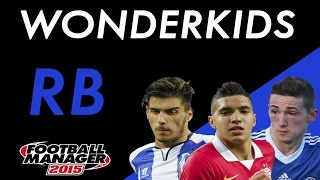 Football Manager 2015  WONDERKIDS  RIGHT BACKS [upl. by Nesnah]