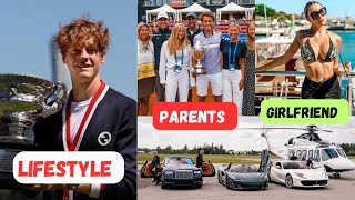 Jannik Sinner Lifestyle  Income Family Cars Girlfriend House Age Tennis champion Net Worth [upl. by Anthiathia]