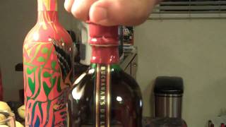 Buchanans Deluxe 12 year Scotch Whiskey Problems opening the bottle [upl. by Lorollas]