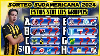 SORTEO FASE DE GRUPOS COPA SUDAMERICANA 2024 l SIMULACIÓN [upl. by Claudian853]