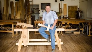 The Portable Moravian Workbench at The Woodwrights School [upl. by Theresita]