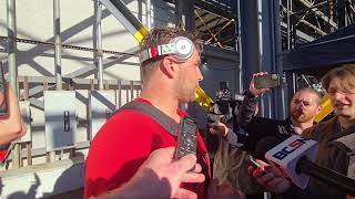 Ohio State Offensive Lineman Carson Hinzman On Emotional Win At Penn State [upl. by Nivel543]