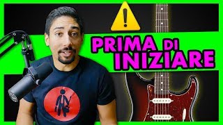 Imparare a Suonare la Chitarra  PRIMA di INIZIARE [upl. by Adev]