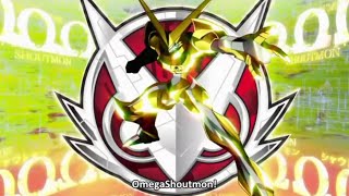 Shoutmon evolves into OmegaShoutmon for the first time SUB  Digimon Xros Wars [upl. by Niloc]